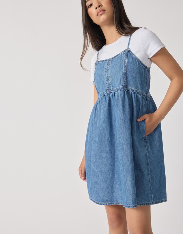 Decjuba Kids - Gaby Denim Bodice Dress - Teens