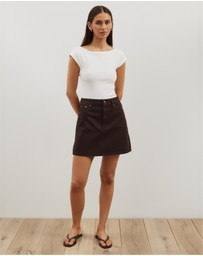 Atmos&Here - Rina Denim Mini Skirt