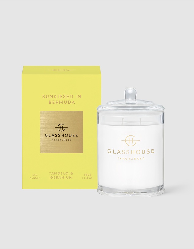 Glasshouse Fragrances - Sunkissed In Bermuda 380g Soy Candle