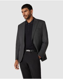 Politix - Slim Stretch Wool Blend Tailored Jacket