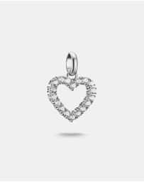 THOMAS SABO - THOMAS SABO Connect Charm heart with white stones