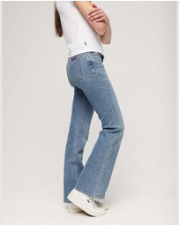 Superdry - Organic Cotton Mid Rise Slim Flare Jeans