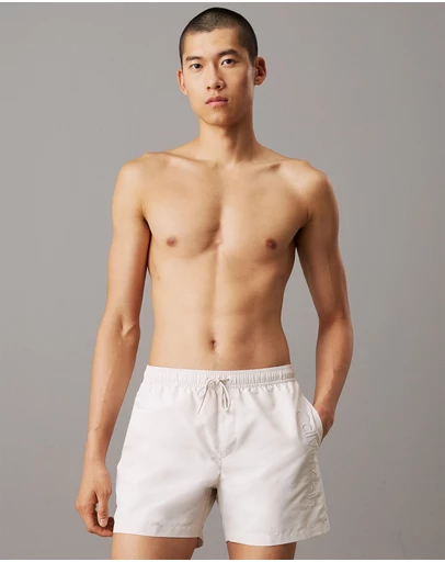 Calvin Klein - Logo Embroidery Medium Drawstring Swim Shorts