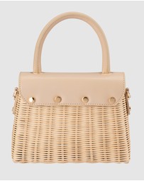 Olga Berg - Elle Wicker Top Handle