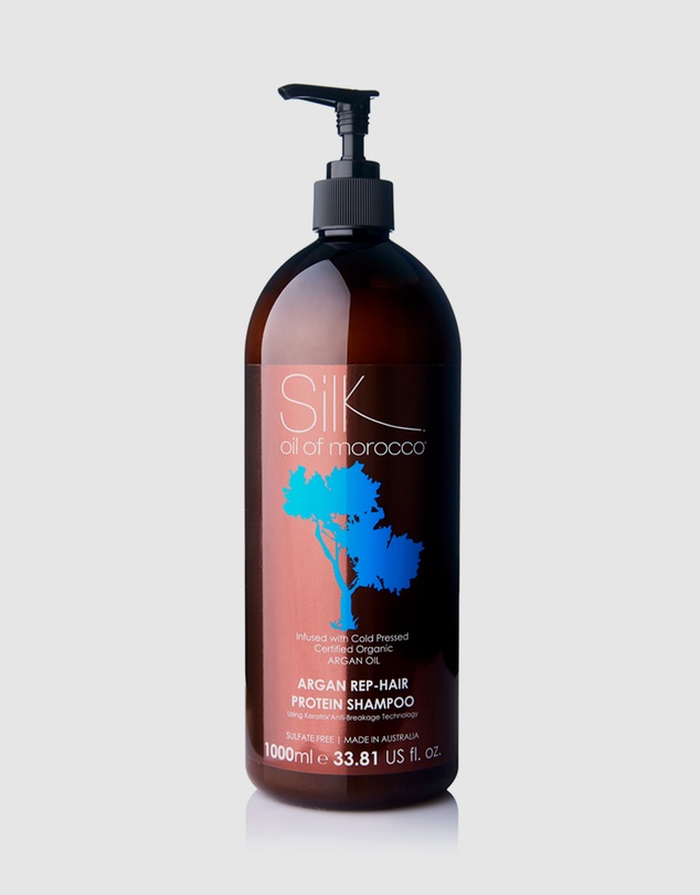 Silk Oil of Morocco - Argan REP-Hair Protein Shampoo - 1 Litre