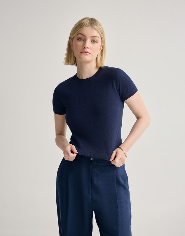 Oxford - Olivia Crop Cashmere Knit