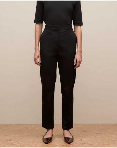 Trenery - Cotton Bi-stretch Pant in Black