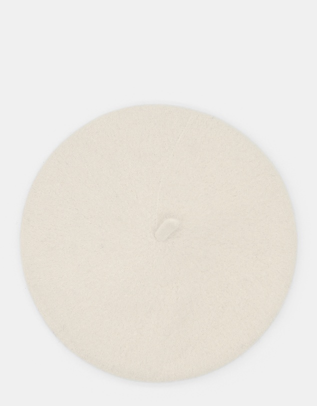 Morgan & Taylor - Lisa Wool Beret in White Cream
