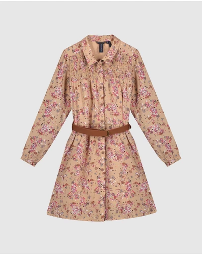 NONO - Milau Floral Dress with Belt - Kids-Teens