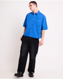 Black Noise White Rain - Systems Ripstop Cargo Pants