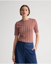 Oxford - Imogen Printed Jersey Top