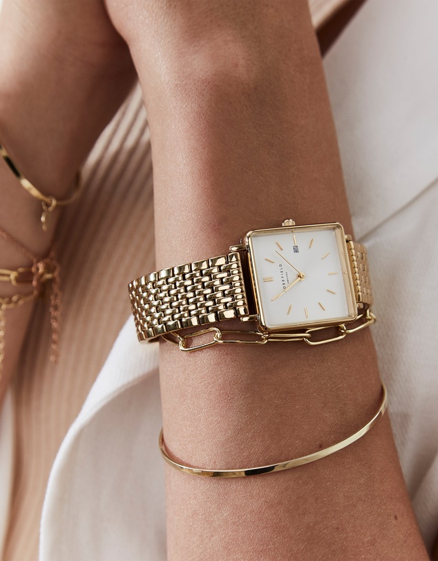 Rosefield - The Boxy - Gold Tone