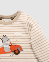 Purebaby - Flying Car Thick Tee -Kids-Babies