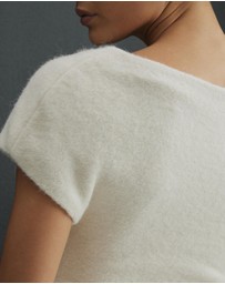 AERE - Ilona Draped Wool Blend Mini Dress