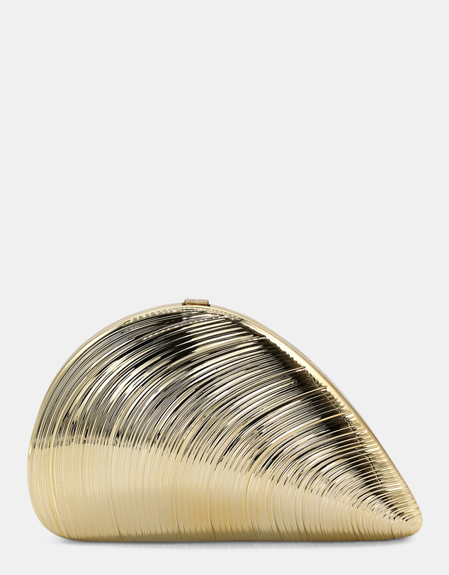 Morgan & Taylor - Whitney Shell Clutch in Gold