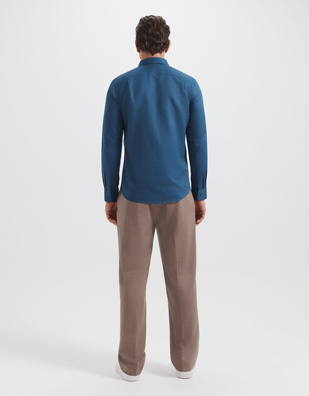 SABA - Reeves Long Sleeve Classic Linen Cotton Shirt