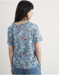 Seasalt - Seasalt Cornwall Blue Barnoon Top