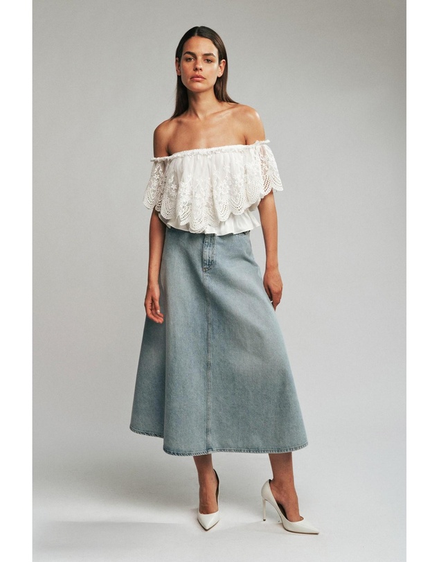 Bardot - Ivanka Lace Detail Top