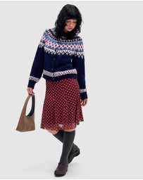 BDG By Urban Outfitters - BDG Joni Spot Godet Midi Skirt