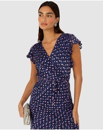 SACHA DRAKE - Fleur De Ly Midi Dress