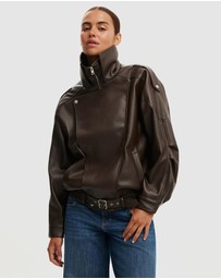 Cotton On - Cove Faux Leather Jacket