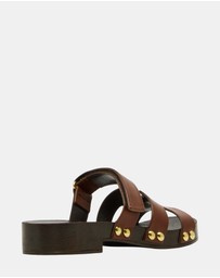 Steve Madden - Canal Brown Leather Sandals