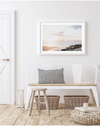 Olive et Oriel - Sunset at SnapperRocks Art Print