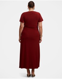 Forever New Curve - Fiora Curve Short Sleeves Hardwear Midi Dress