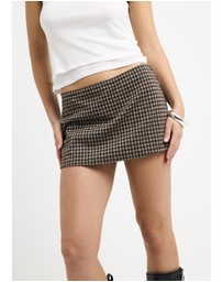 Insight - Annie Puckered Check Skort