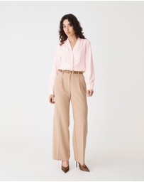 Forcast - Claudia Pleat Neck Blouse