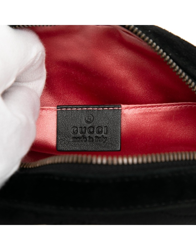 Pre-Loved by Azura Reborn - Pre-Loved GG Marmont Matelasse Velvet Belt Bag