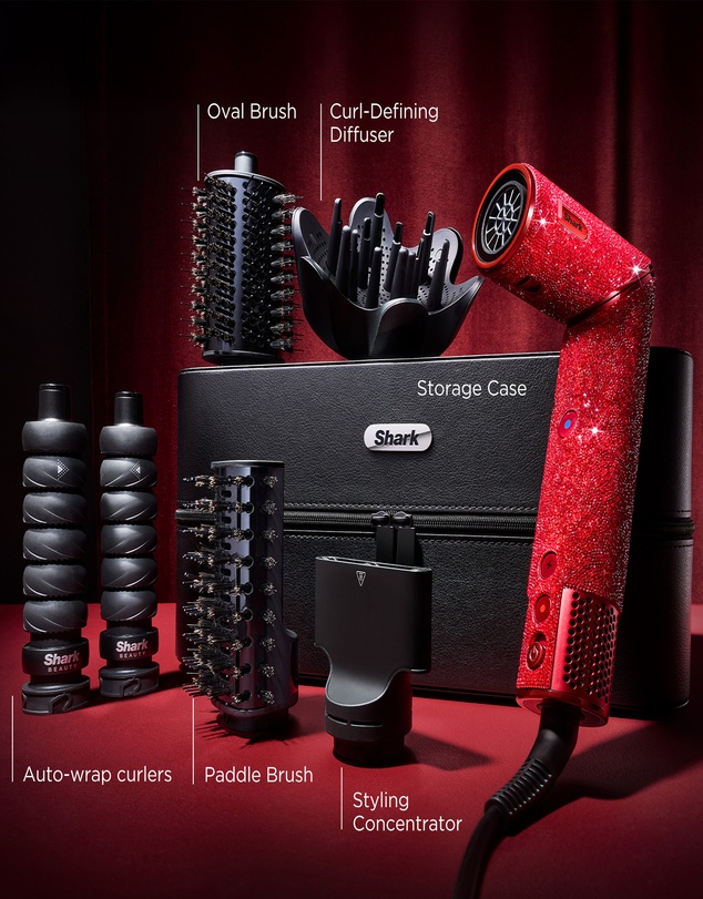 Shark Beauty - Shark FlexStyle Air Styling & Drying System Red Ruby Diamond Limited Edition