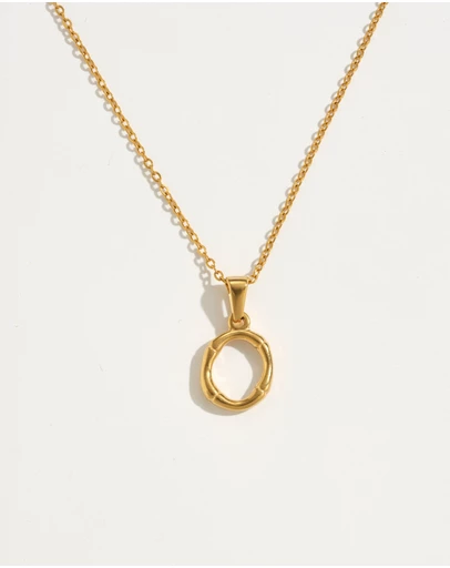 Reliquia - O Initial Gold Charm Necklace