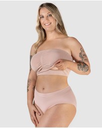 B Free Intimate Apparel - Full Bust Bamboo Strapless Maternity & Nursing Wire Free ﻿Bra (DD-E-F-G-H) Cup