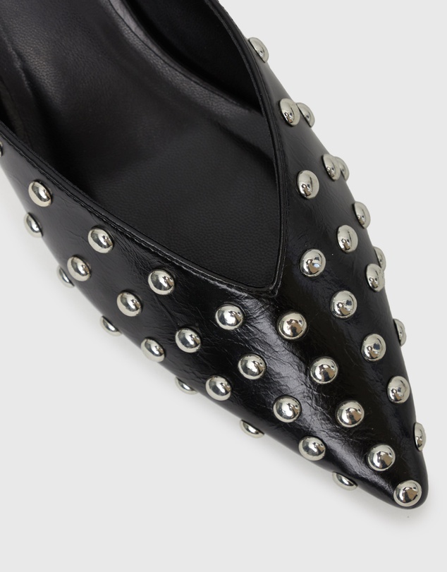 Betts - Lia Low Heel Studded Mules