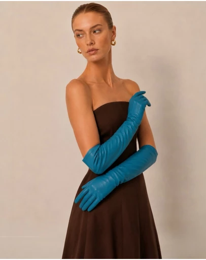 High Heel Jungle - Milana Opera-Length Leather Gloves
