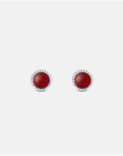 Daniel Wellington - Audrey Earrings Red Agathe