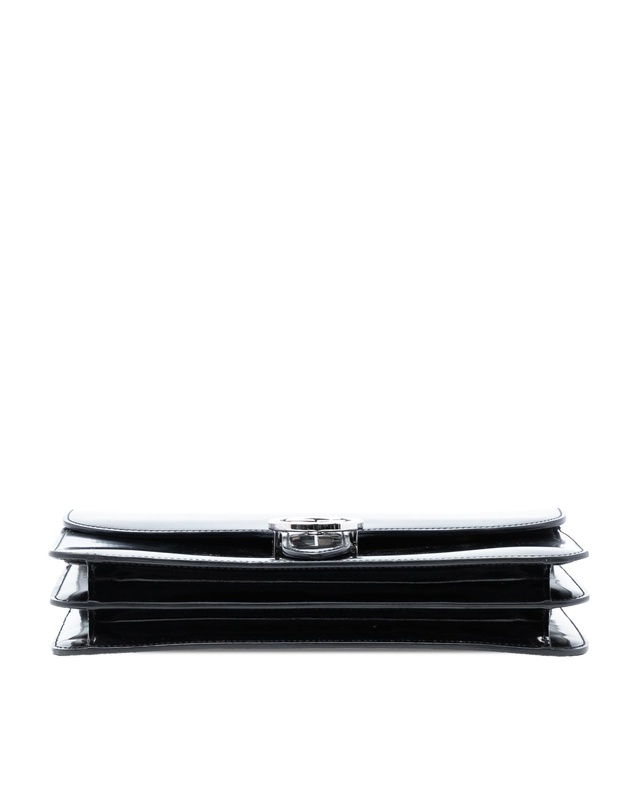 Pre-Loved by Azura Reborn - Pre-Loved Medium Polished Calfskin Dollar Interlocking G Crossbody
