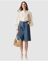 & Other Stories - Long Denim Shorts