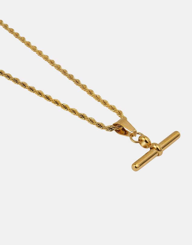 Zoe Olivia - Waterproof Twisted Chain FOB Necklace