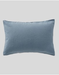 IN BED - 100% Linen Pillowslip Set in lake
