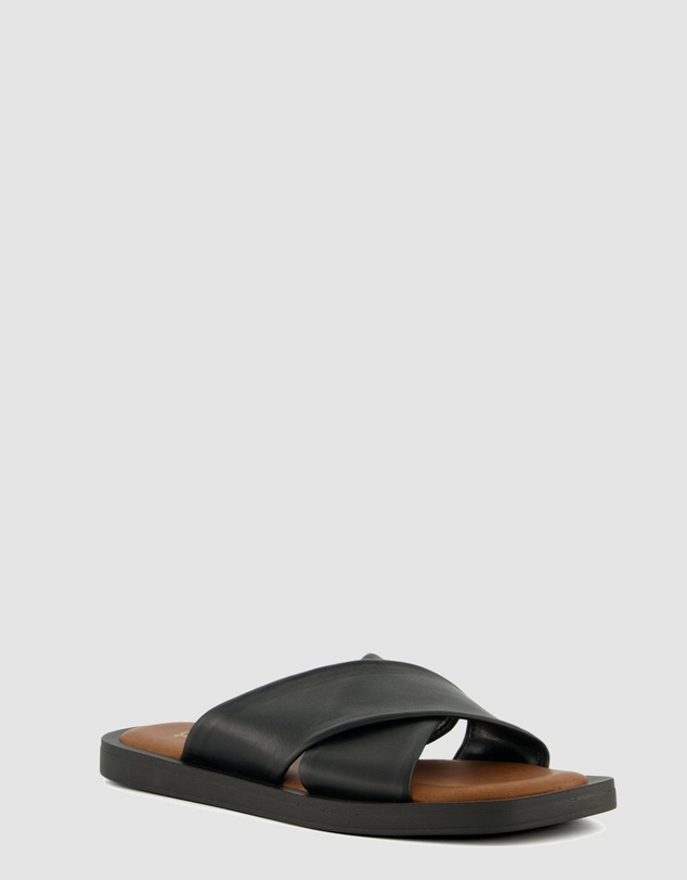 Dune London - Licorice - Black Leather