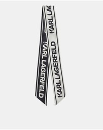 Karl Lagerfeld - K/Essential Slim Silk Scarf