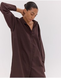 Cloth & Co. - The Shirt Dress Brazil Nut