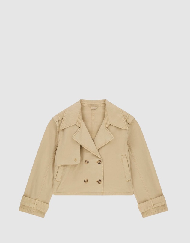 GUESS Jeans - GUESS JEANS Eco Cropped Trench Coat