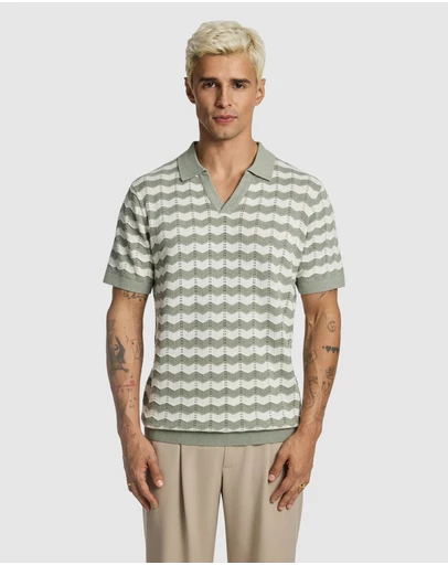 yd. - Vance Knitted Polo Shirt