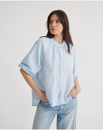 Oxford - Annika Washed Linen Shirt