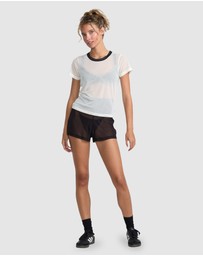RVCA - Womens Aren Mesh Baby T-Shirt