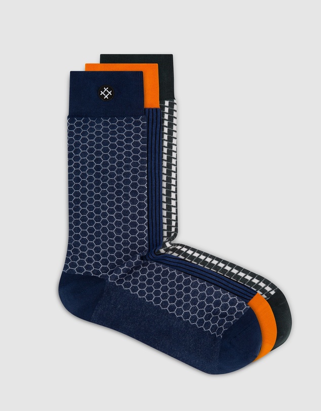 Sockdaily - Motion 3 Pack Crew Socks