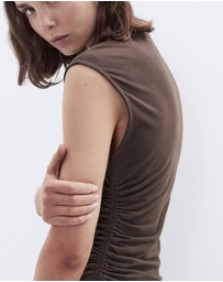 UNISON - Aus Cotton Ruched Top